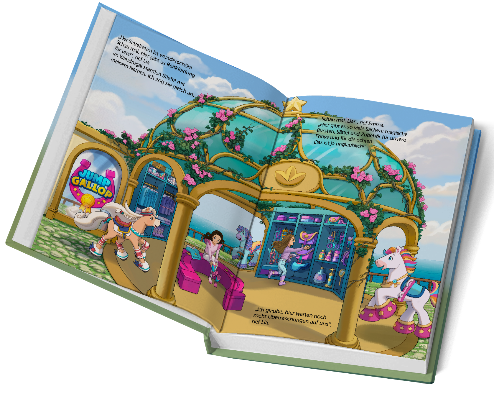 Open picture book